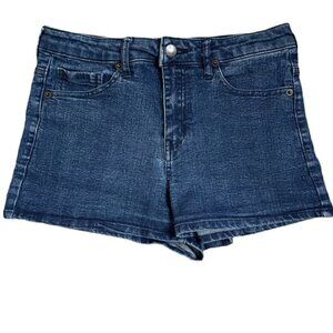 FOREVER 21 High Rise Stretch Jean Shorts - Size 28